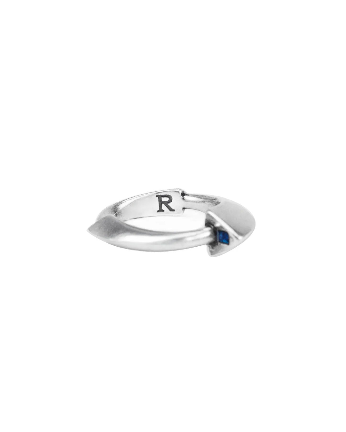 RECOVERY_POLYGONAL COLORED RING (Antique Silver)
