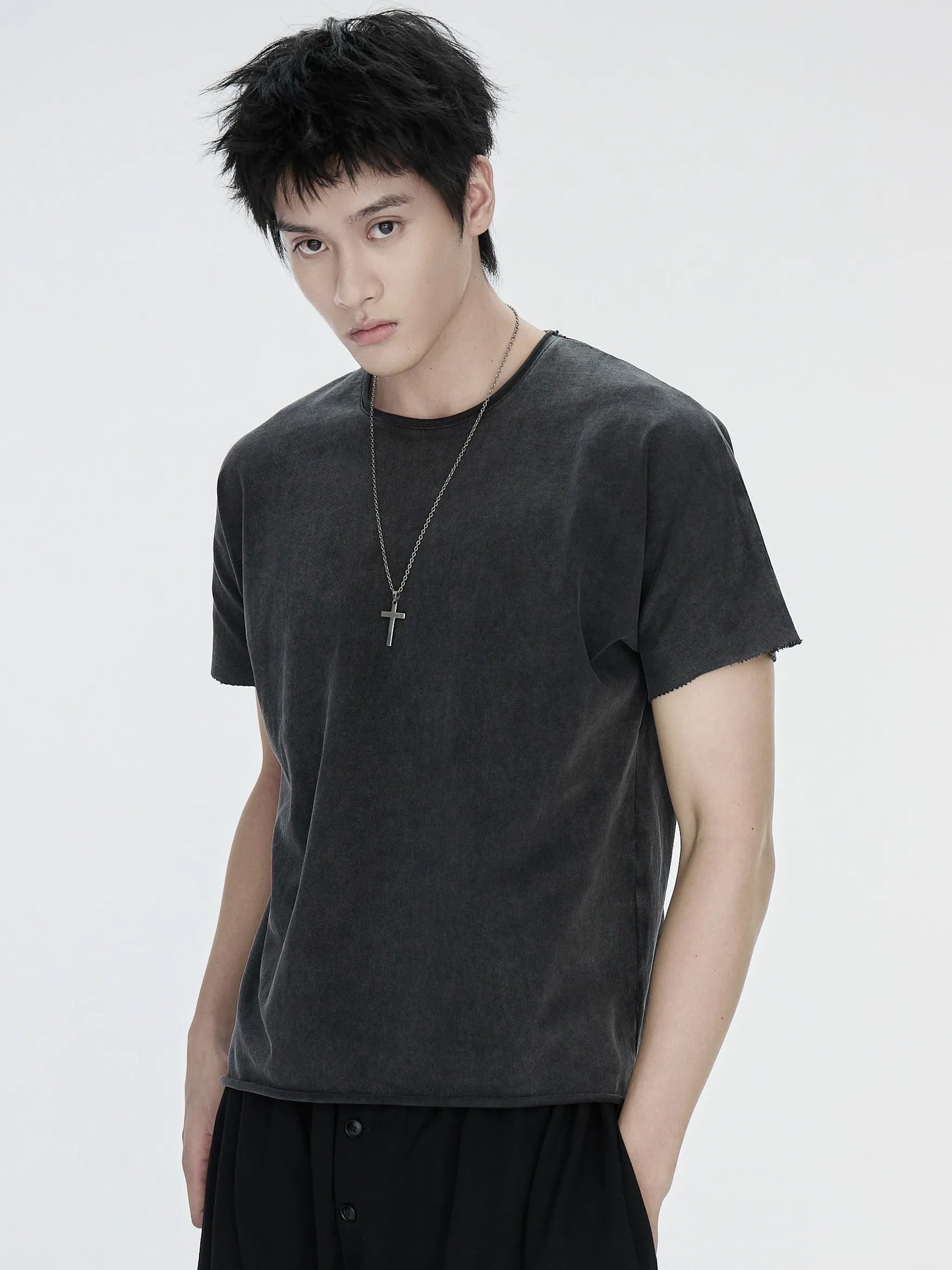 pip workspace_Raw Edge T-shirt (Grey)