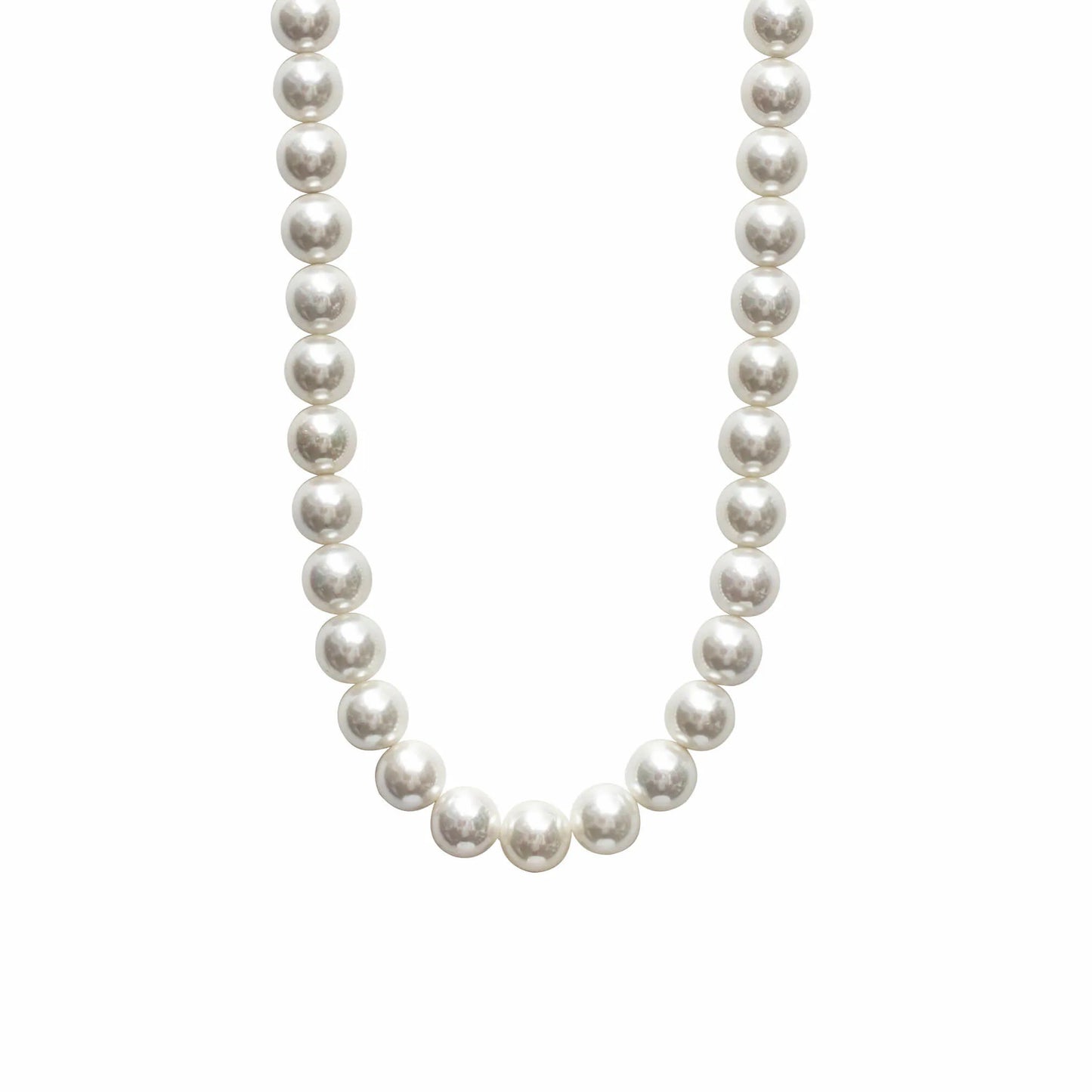 RECOVERY_10MM PEARL SHORT NECKLACE (White)