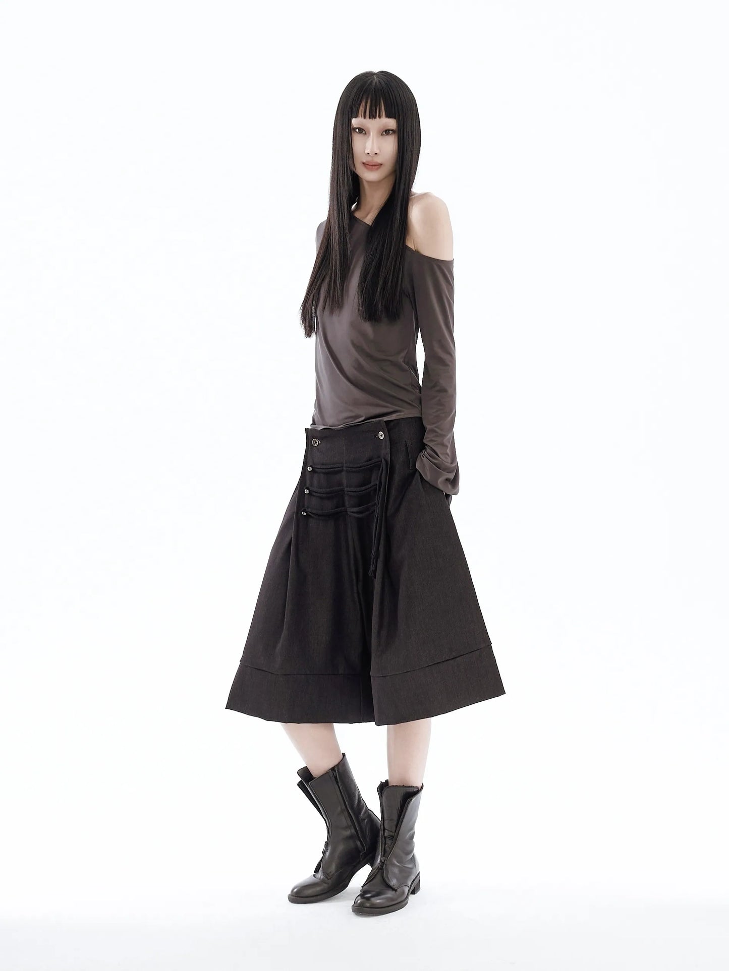 pip workspace_Corded Wide Short (Grey)
