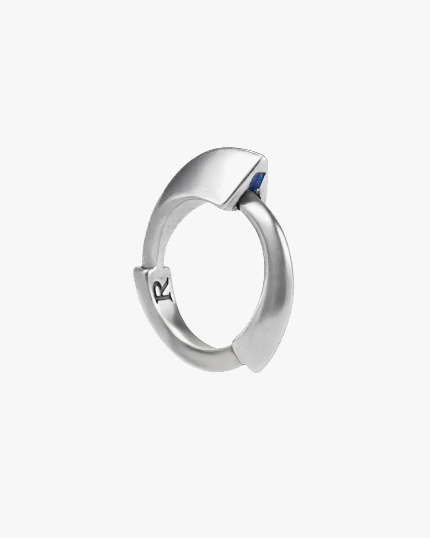 RECOVERY_POLYGONAL COLORED RING (Antique Silver)
