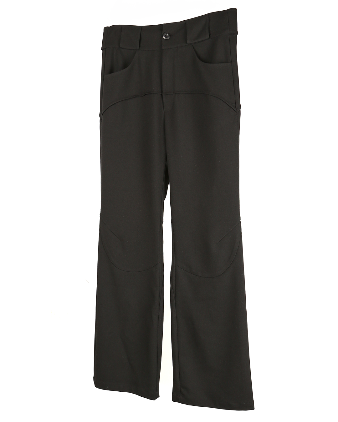 aenrmous_CREVICE FLARES PANTS (Black)