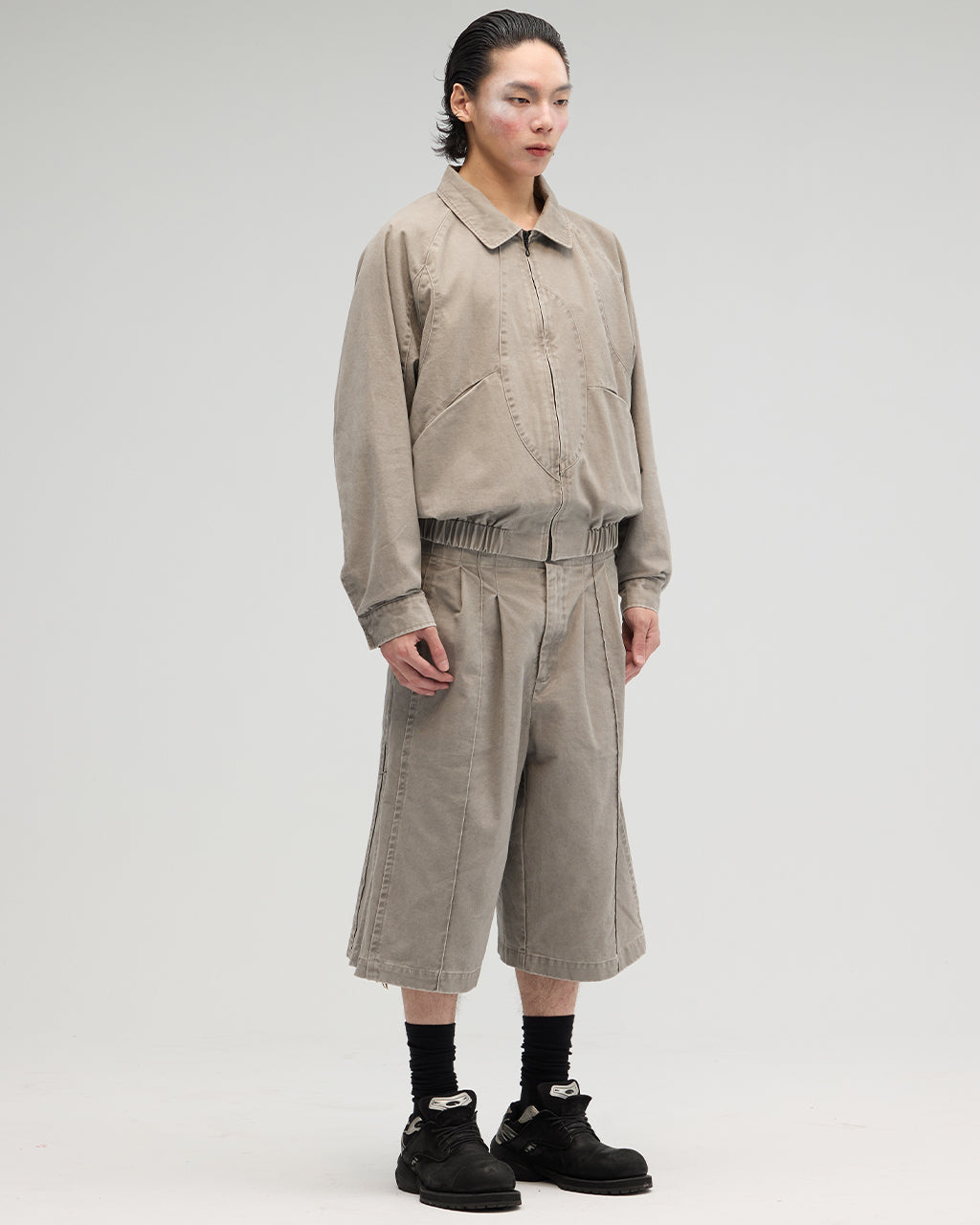 VACANT_Washed Slit Pants (Gray)
