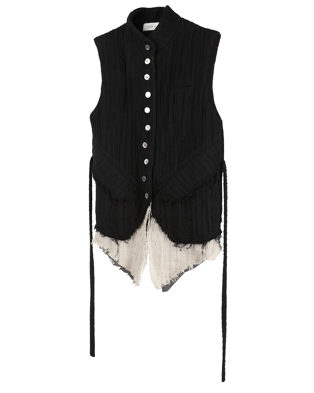 aenrmous_DREAMWEAVE VEST JACKET (Black)