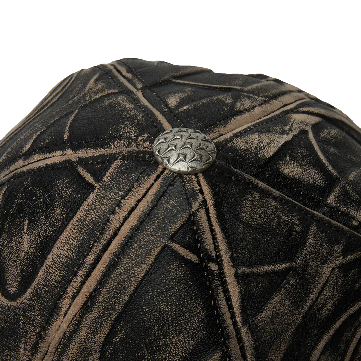 Thug Club_TC Leather Chopper Cap (Black)