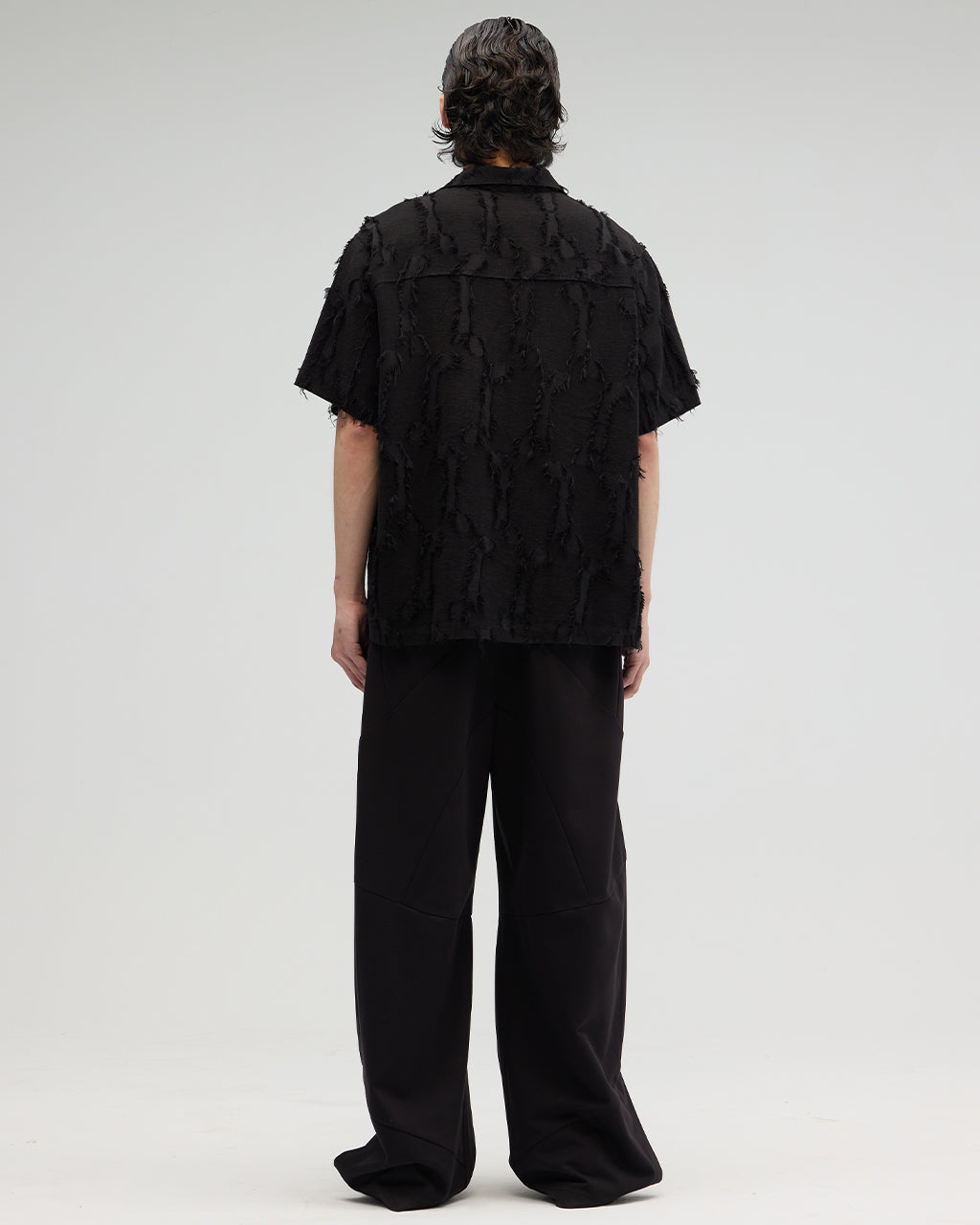 VACANT_ Ripped Shirt (Black)