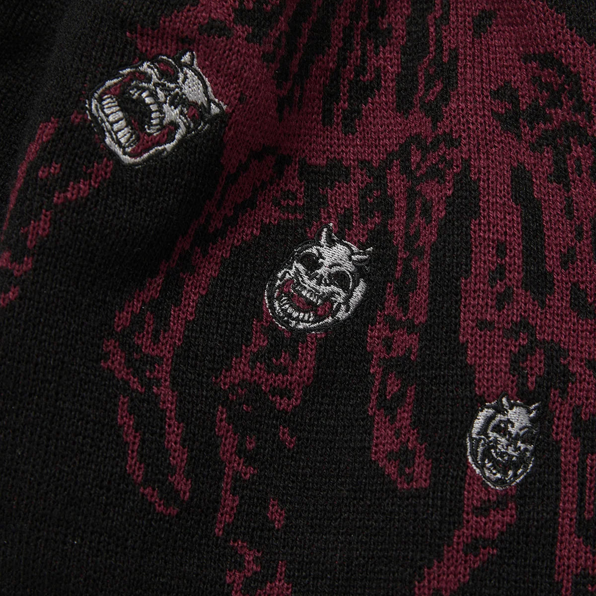 Thug Club_TC Bone Cross Beanie (Black)
