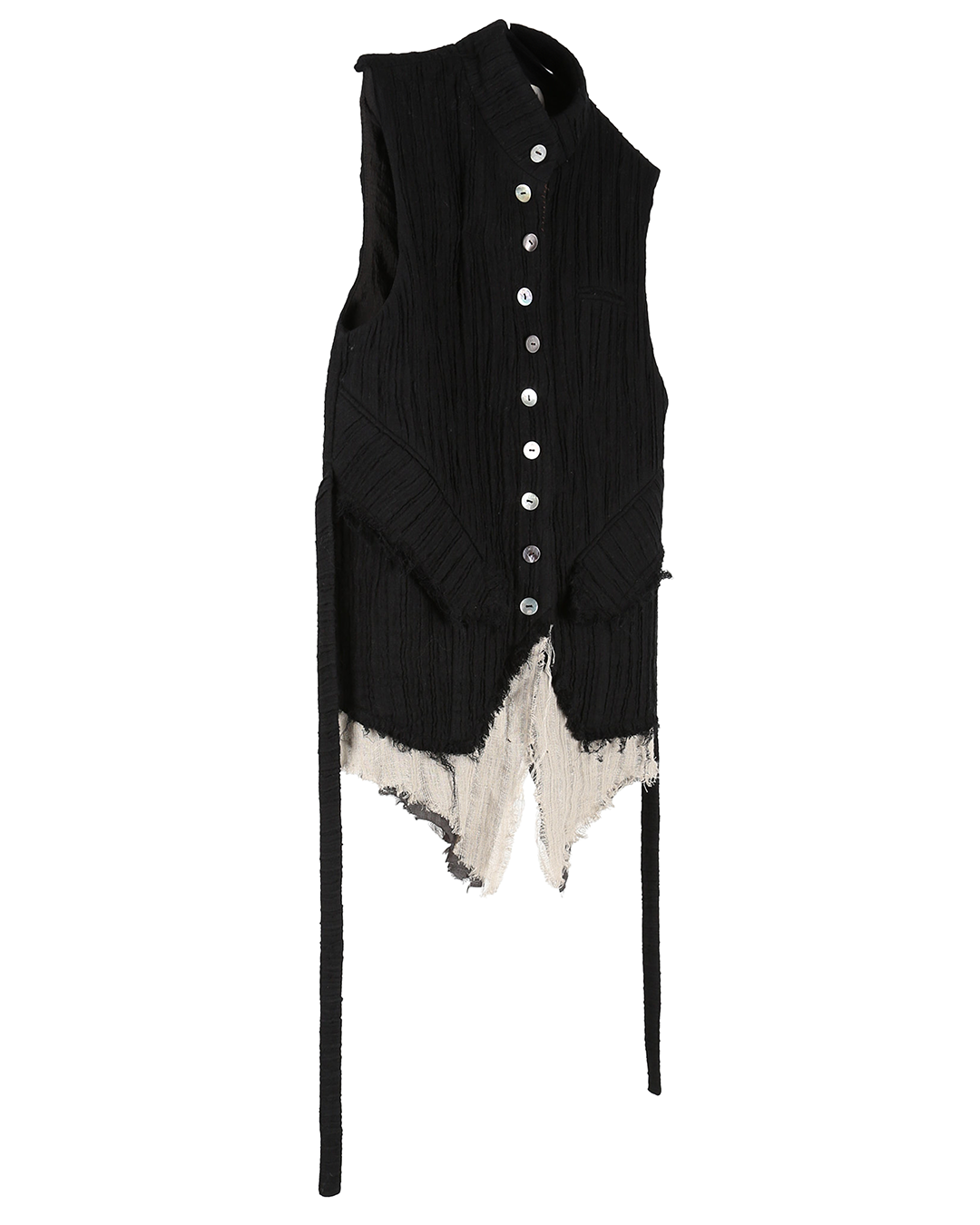 aenrmous_DREAMWEAVE VEST JACKET (Black)