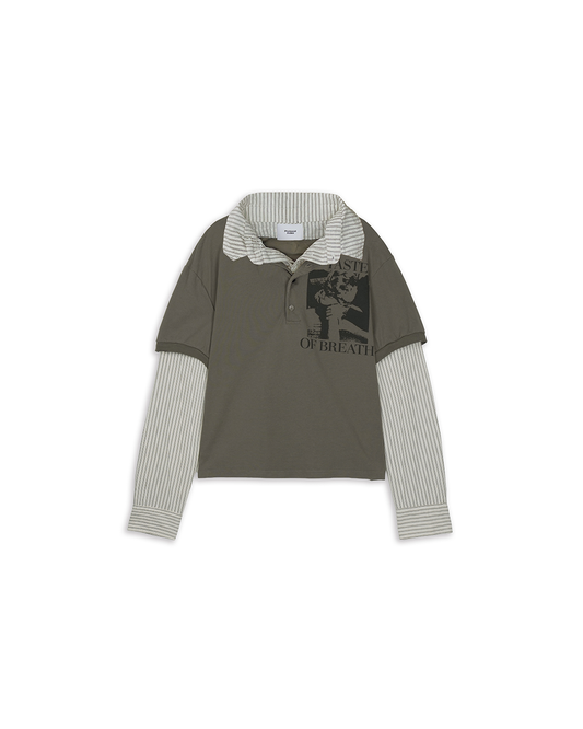 Protocol Index_Layered Polo Shirt (Taupe)