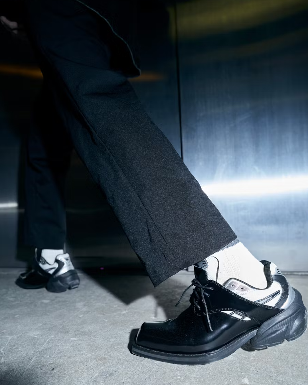 remagine_Hybrid Derby Shoes “starting Blocks” (Black)
