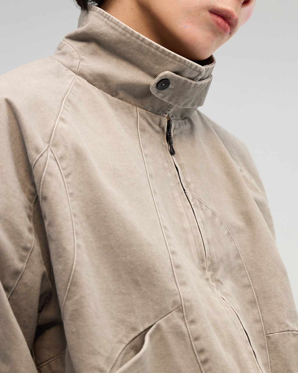 VACANT_Washed Harrington Jacket (Gray)