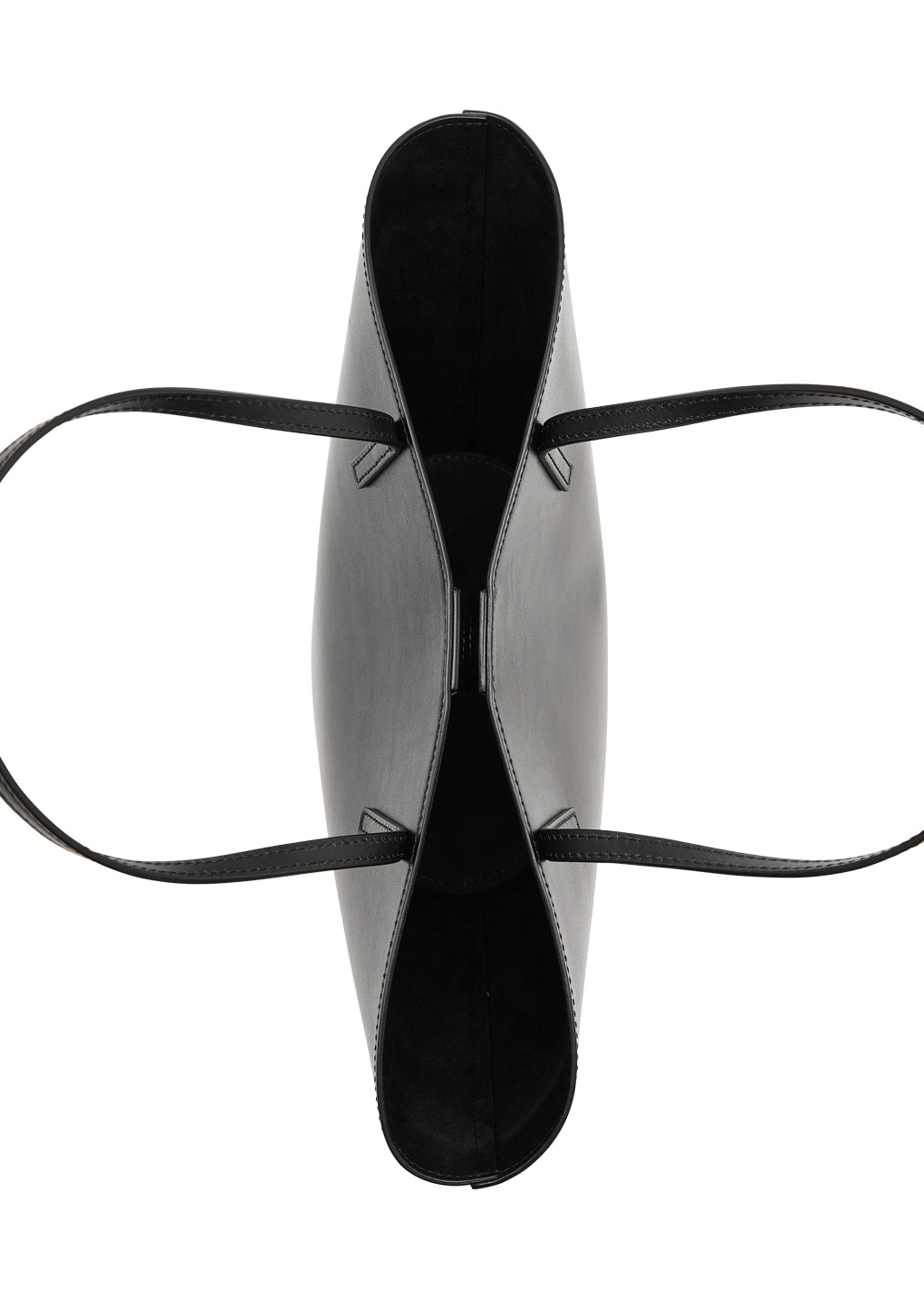 AMOMENTO_LEATHER BUCKET BAG (Black)