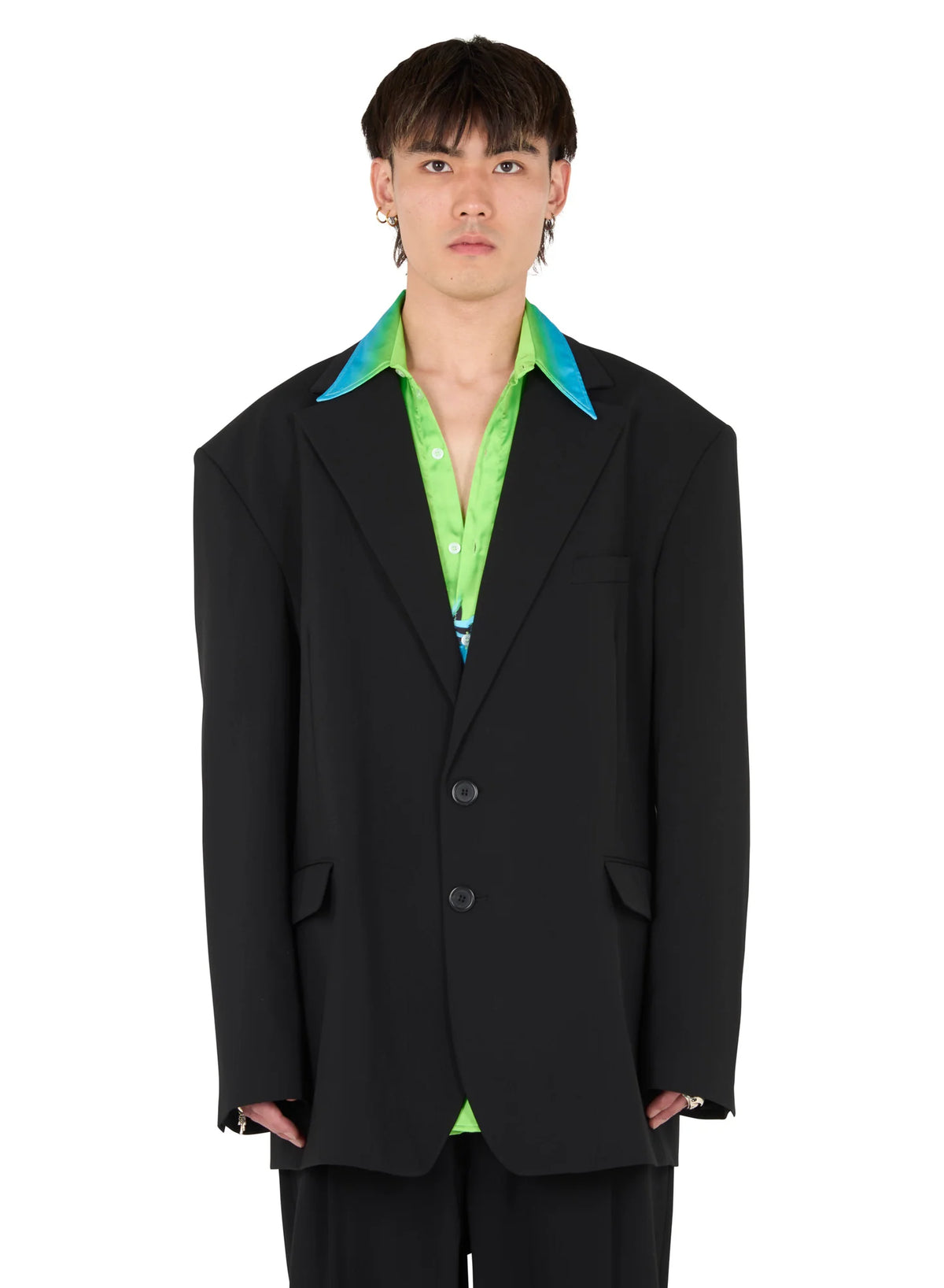 LU'U DAN_Oversized Boxy Blazer (Black)