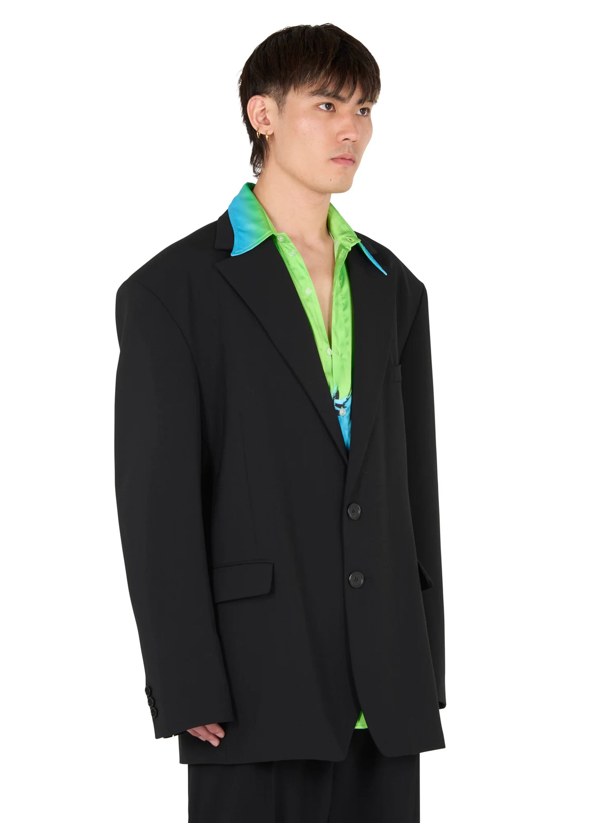 LU'U DAN_Oversized Boxy Blazer (Black)