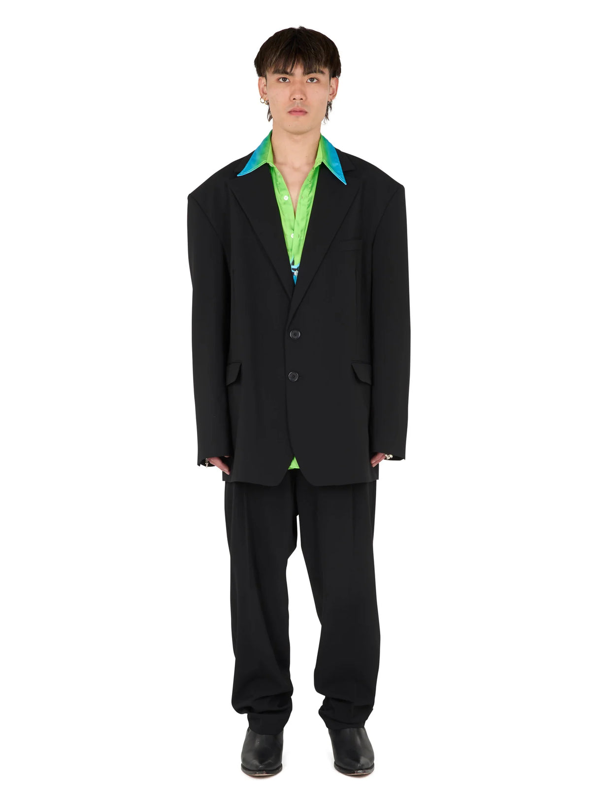 LU'U DAN_Oversized Boxy Blazer (Black)