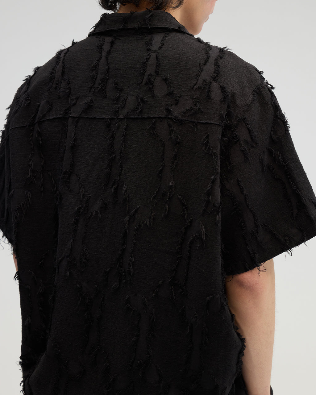 VACANT_ Ripped Shirt (Black)