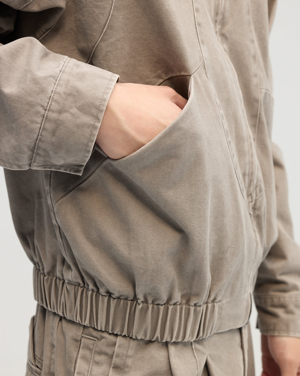 VACANT_Washed Harrington Jacket (Gray)