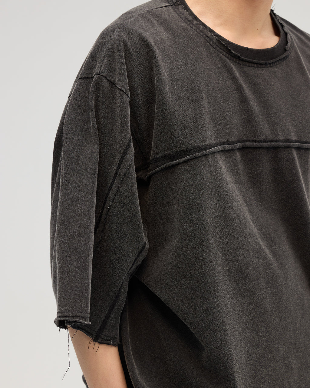 VACANT_Spliced Tee (Black)