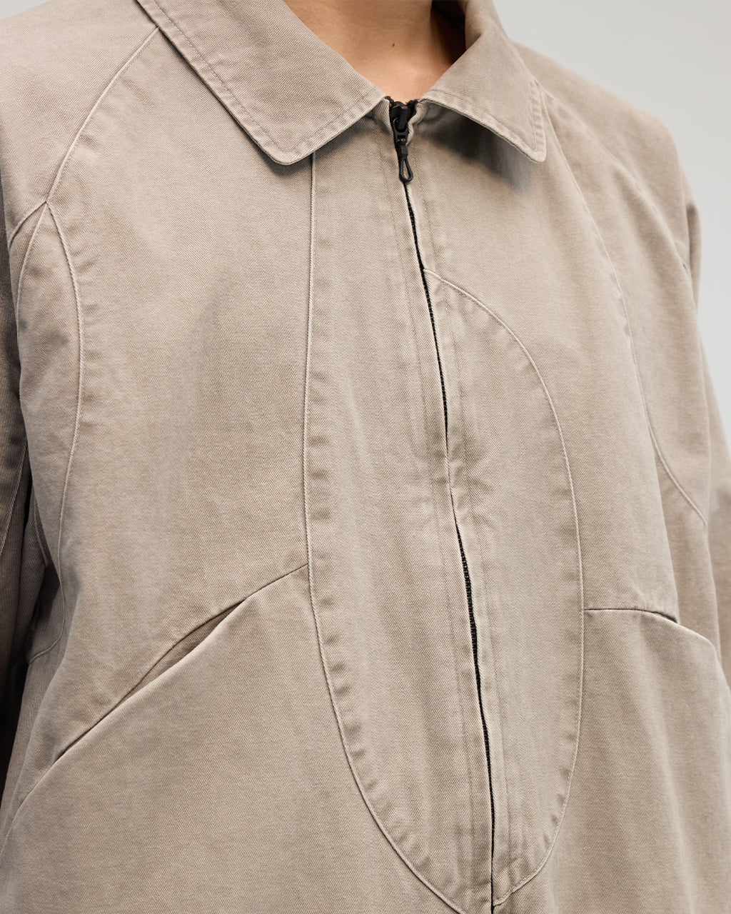VACANT_Washed Harrington Jacket (Gray)