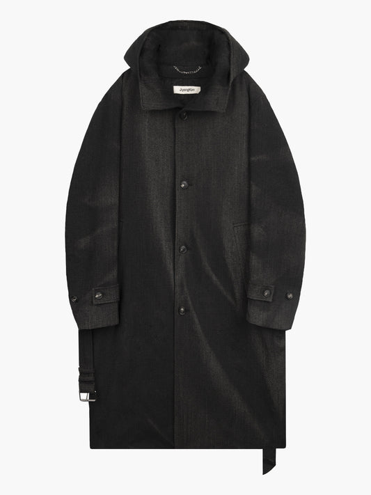 JiyongKim_Sun-Bleached Hooded Coat (Black)
