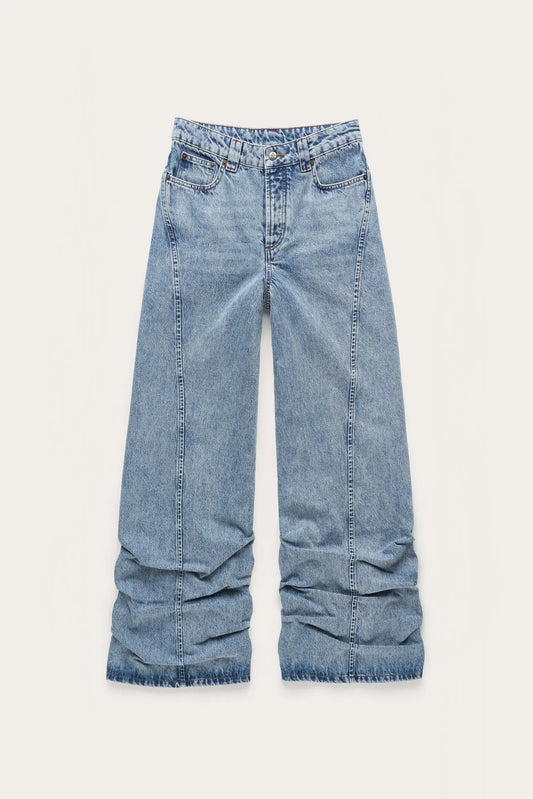 AVAVAV_AVAVAV PLEATED JEANS (Blue)