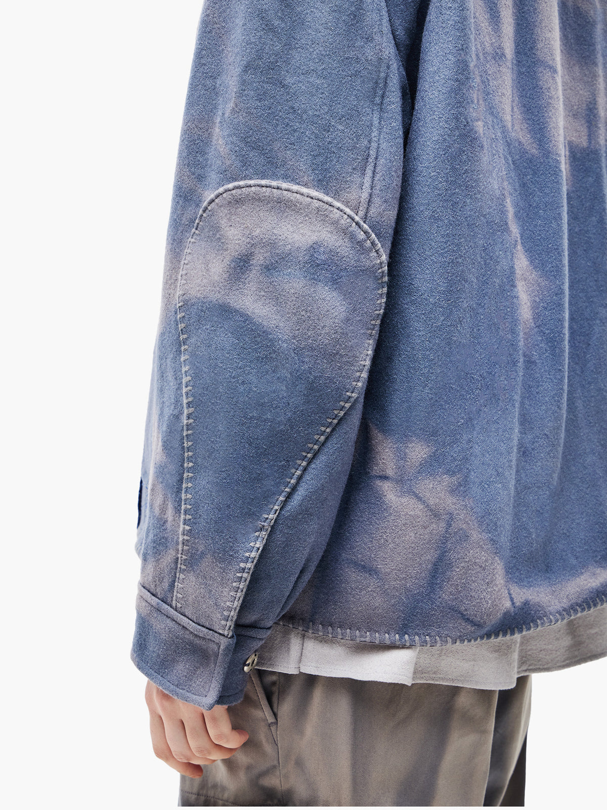 JiyongKim_Sun-Bleached Blanket Jacket (Blue)