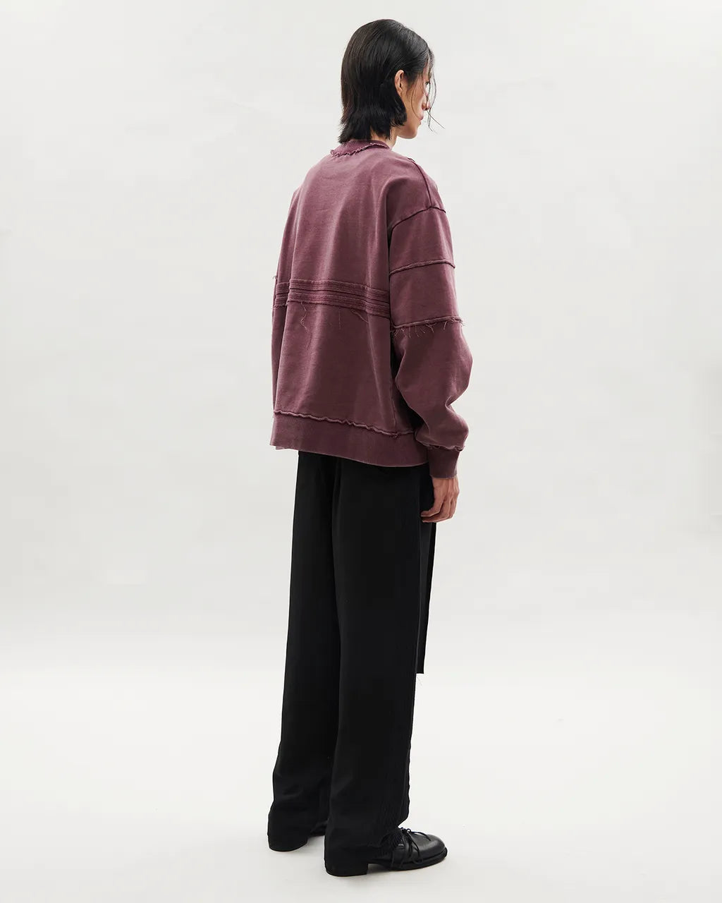 VACANT_Washed Sweater (Burgundy)