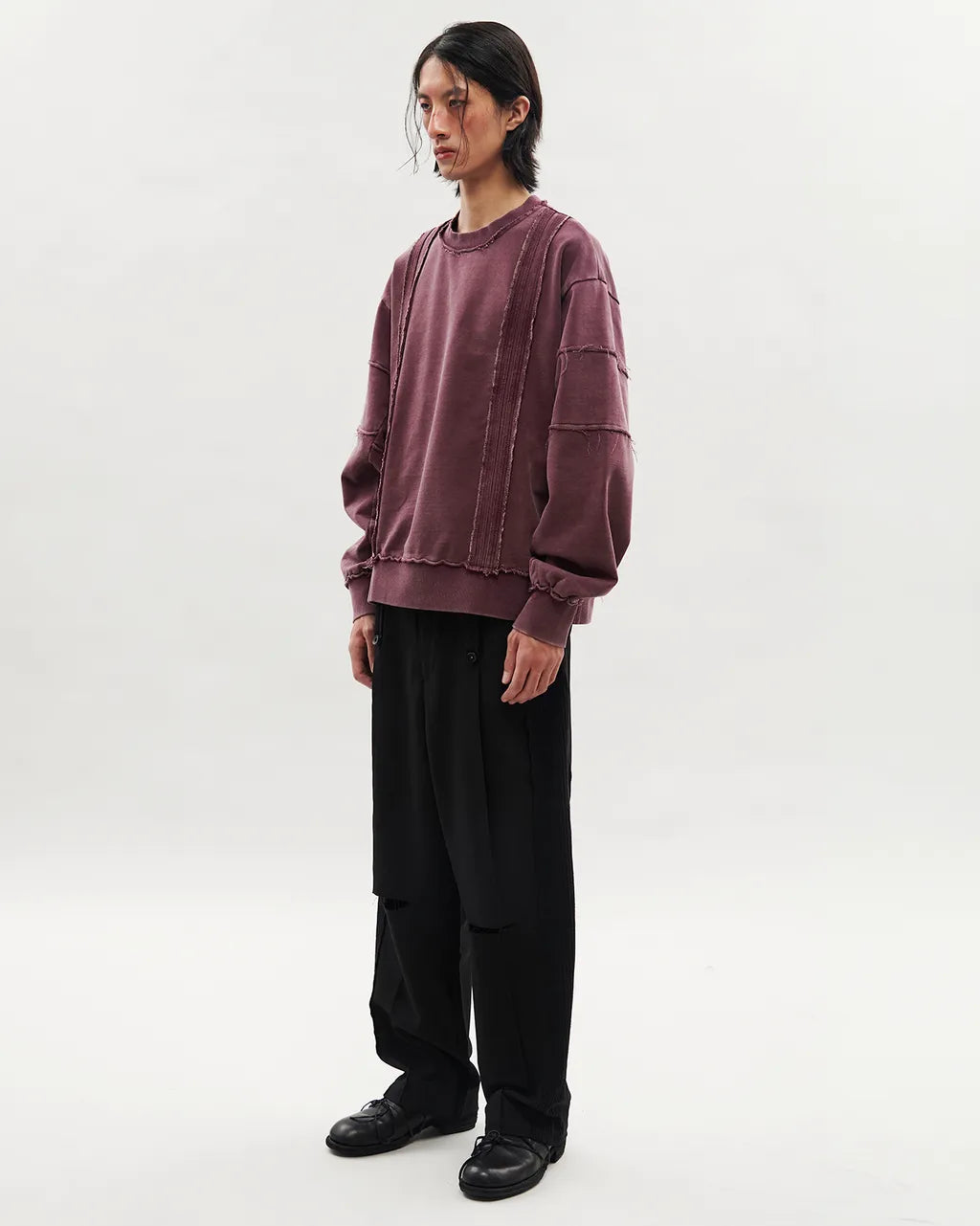 VACANT_Washed Sweater (Burgundy)
