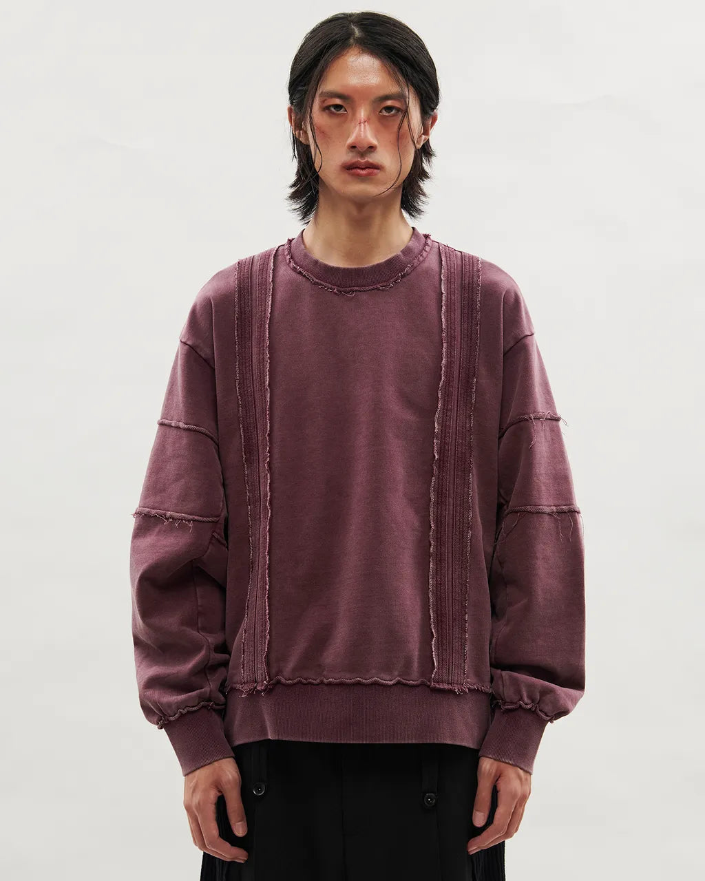 VACANT_Washed Sweater (Burgundy)
