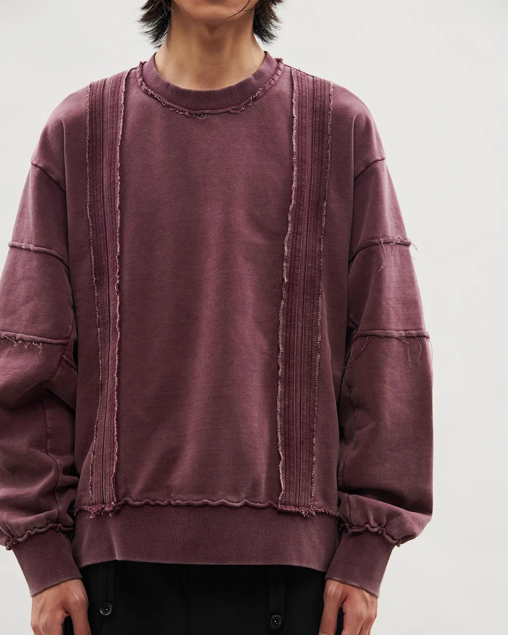 VACANT_Washed Sweater (Burgundy)