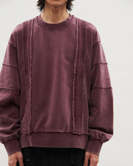 VACANT_Washed Sweater (Burgundy)