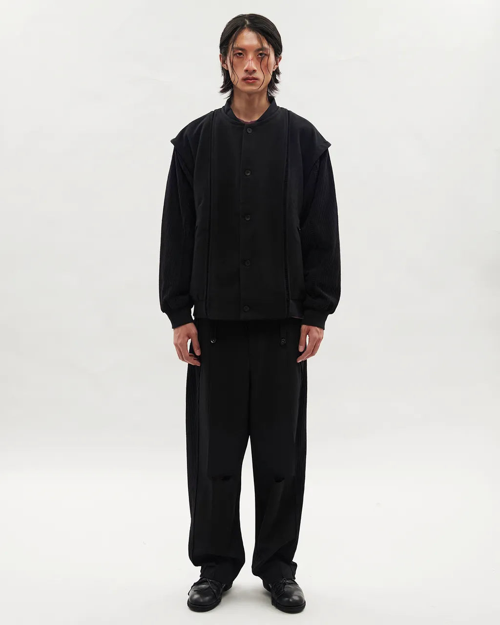 VACANT_Spliced Pants (Black)