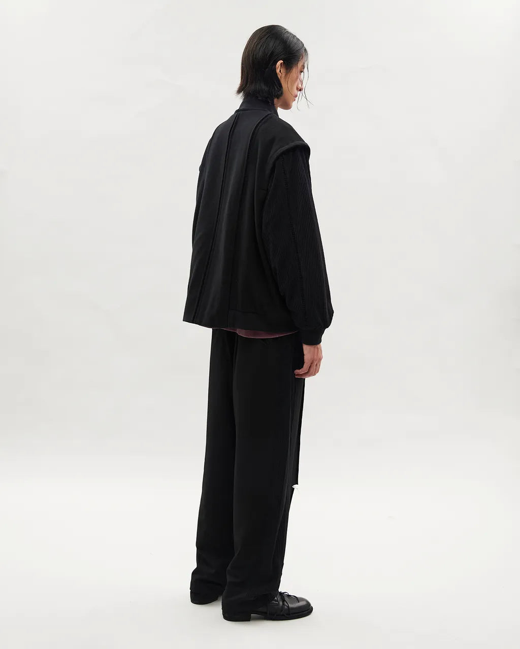 VACANT_Spliced Pants (Black)