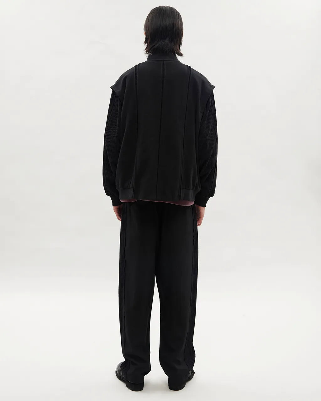 VACANT_Spliced Pants (Black)