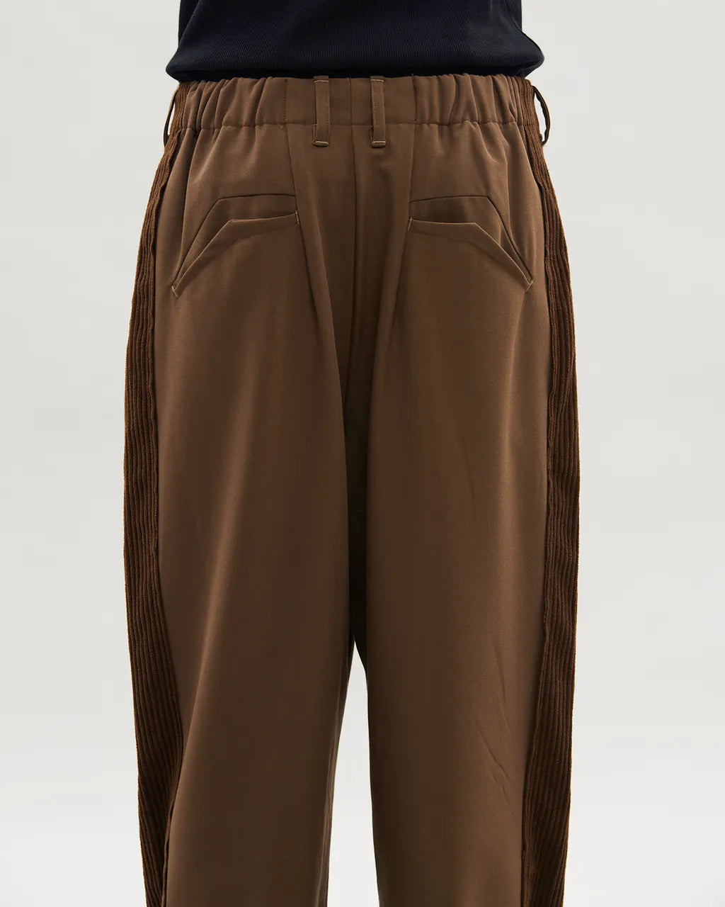 VACANT_Spliced Pants (Khaki)