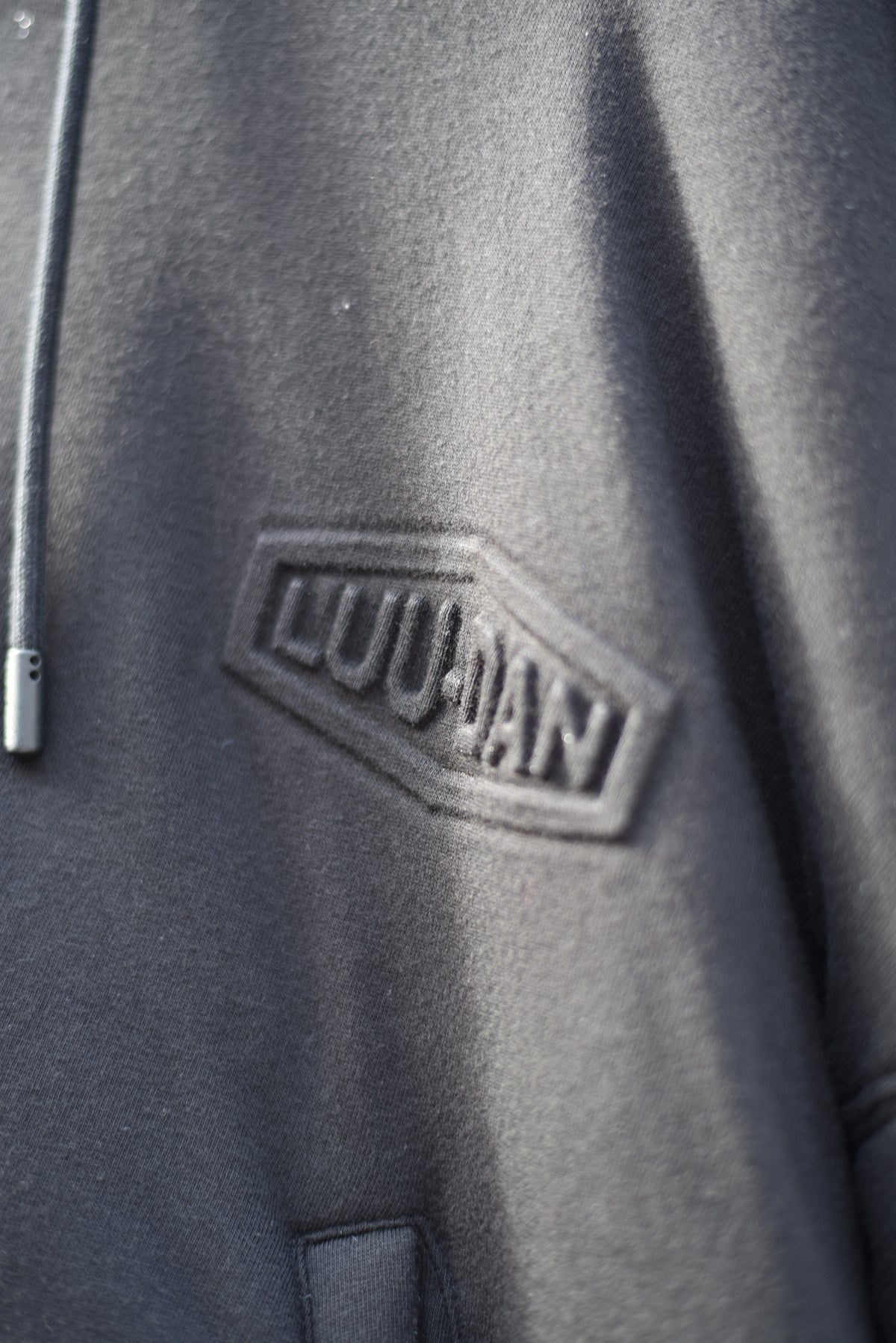 LU'U DAN_Wadded Hoodie (Soft Black)