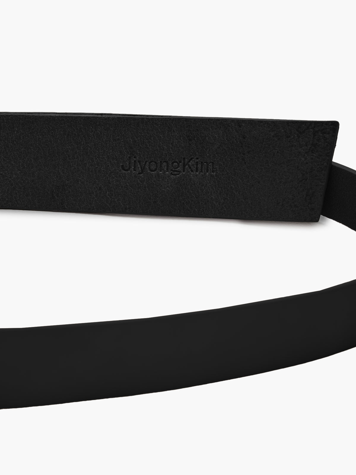 JiyongKim_Layered Leather Belt (Black)