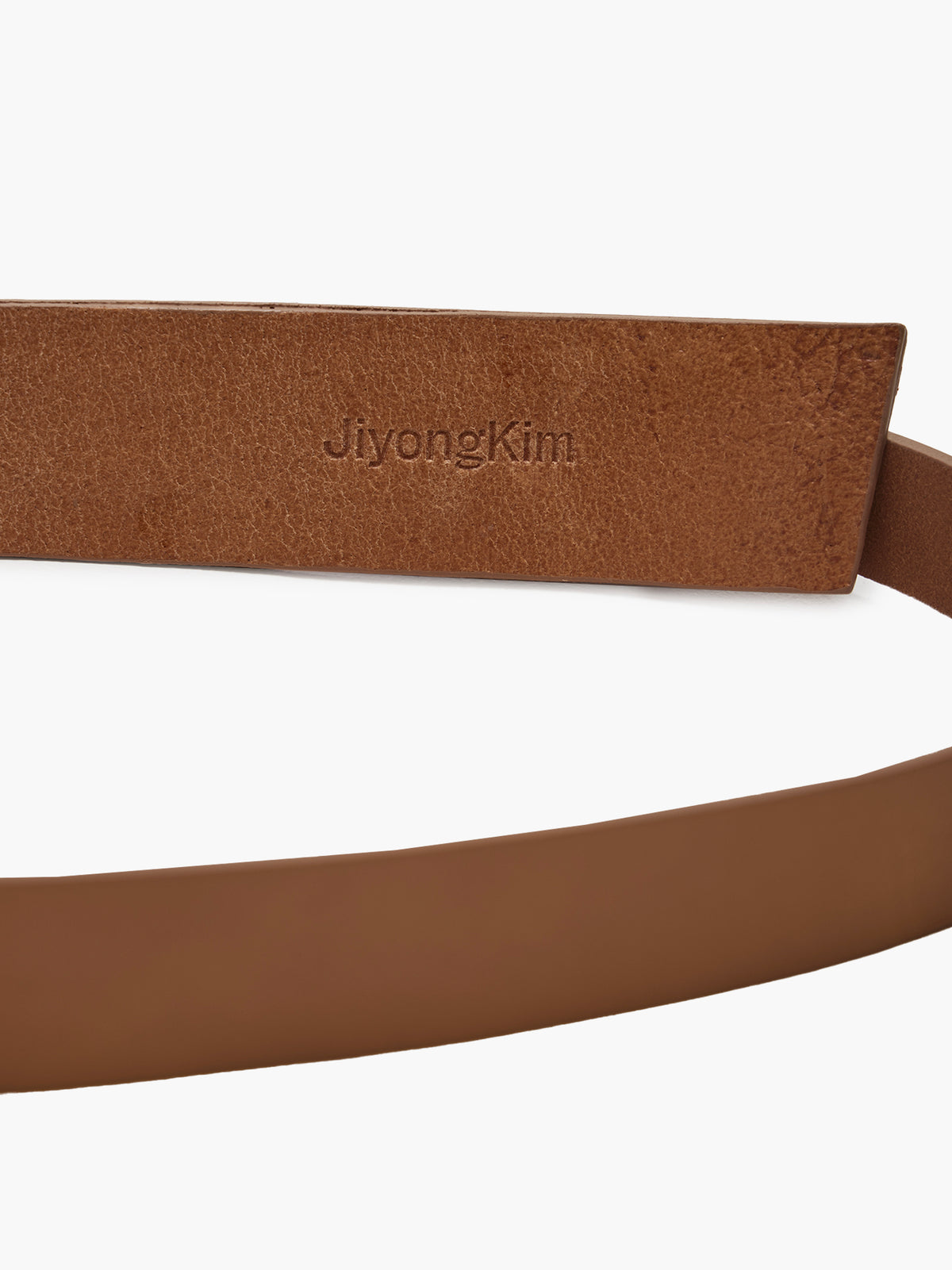 JiyongKim_Layered Leather Belt (Tan)