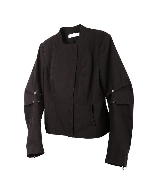 aenrmous_STITCH-DYED JACKET (Black)