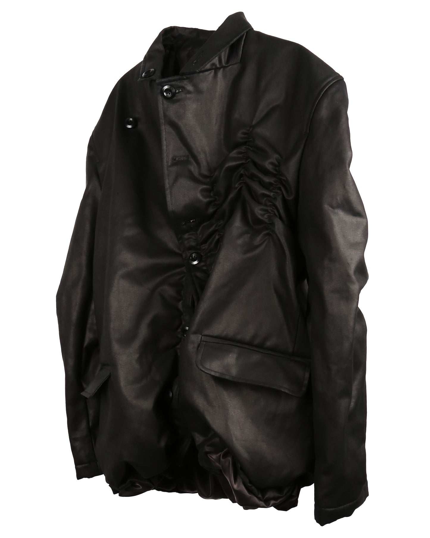 aenrmous_WRINKLE SEAM BLAZER (Black)