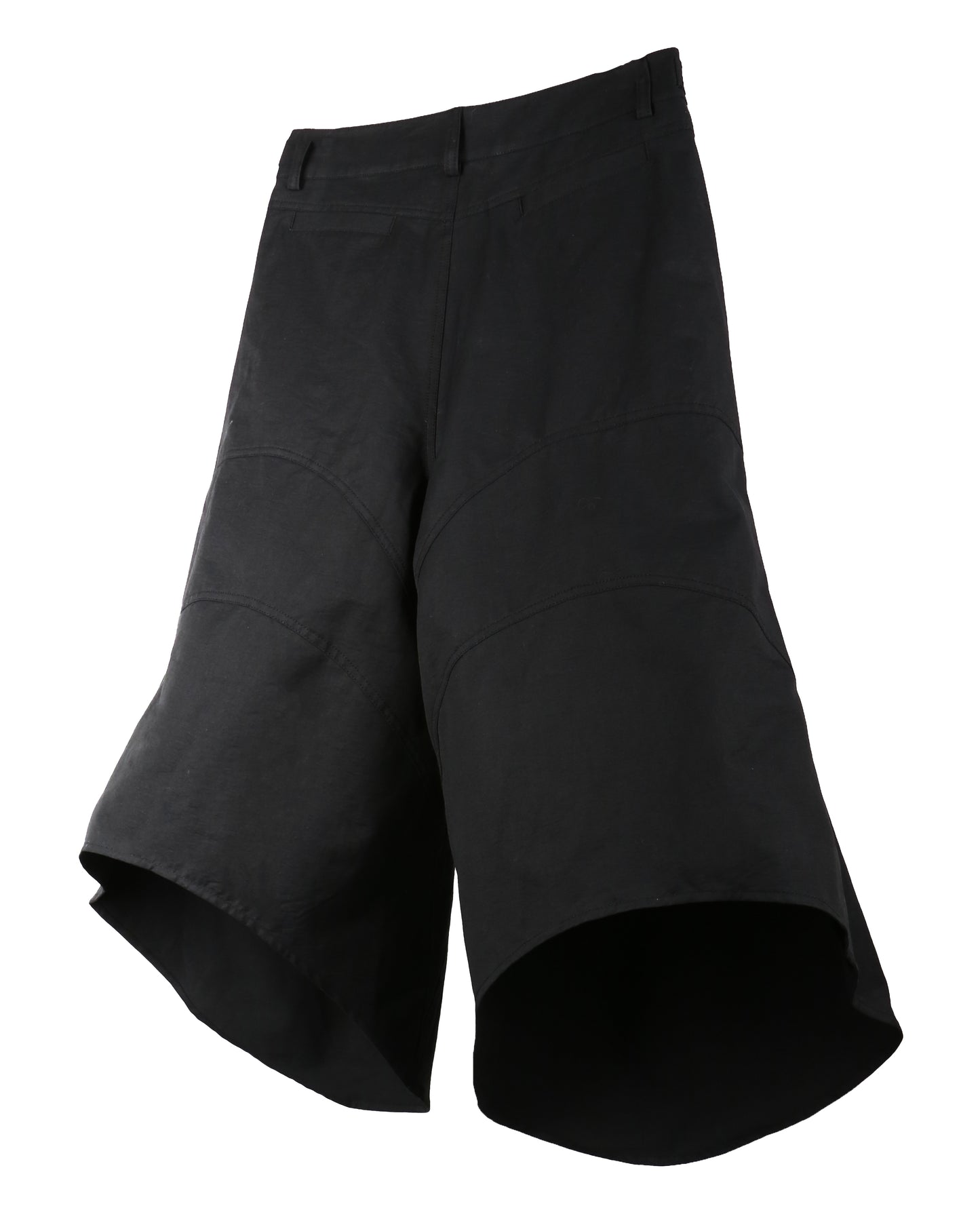 aenrmous_OVER KNEE SHORTS (Black)