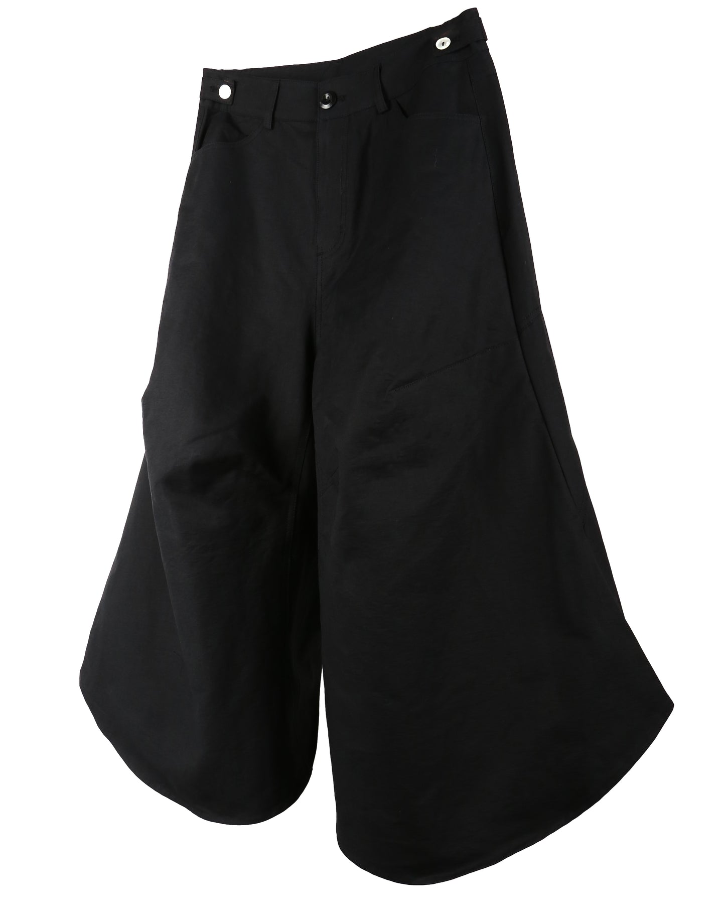 aenrmous_OVER KNEE SHORTS (Black)