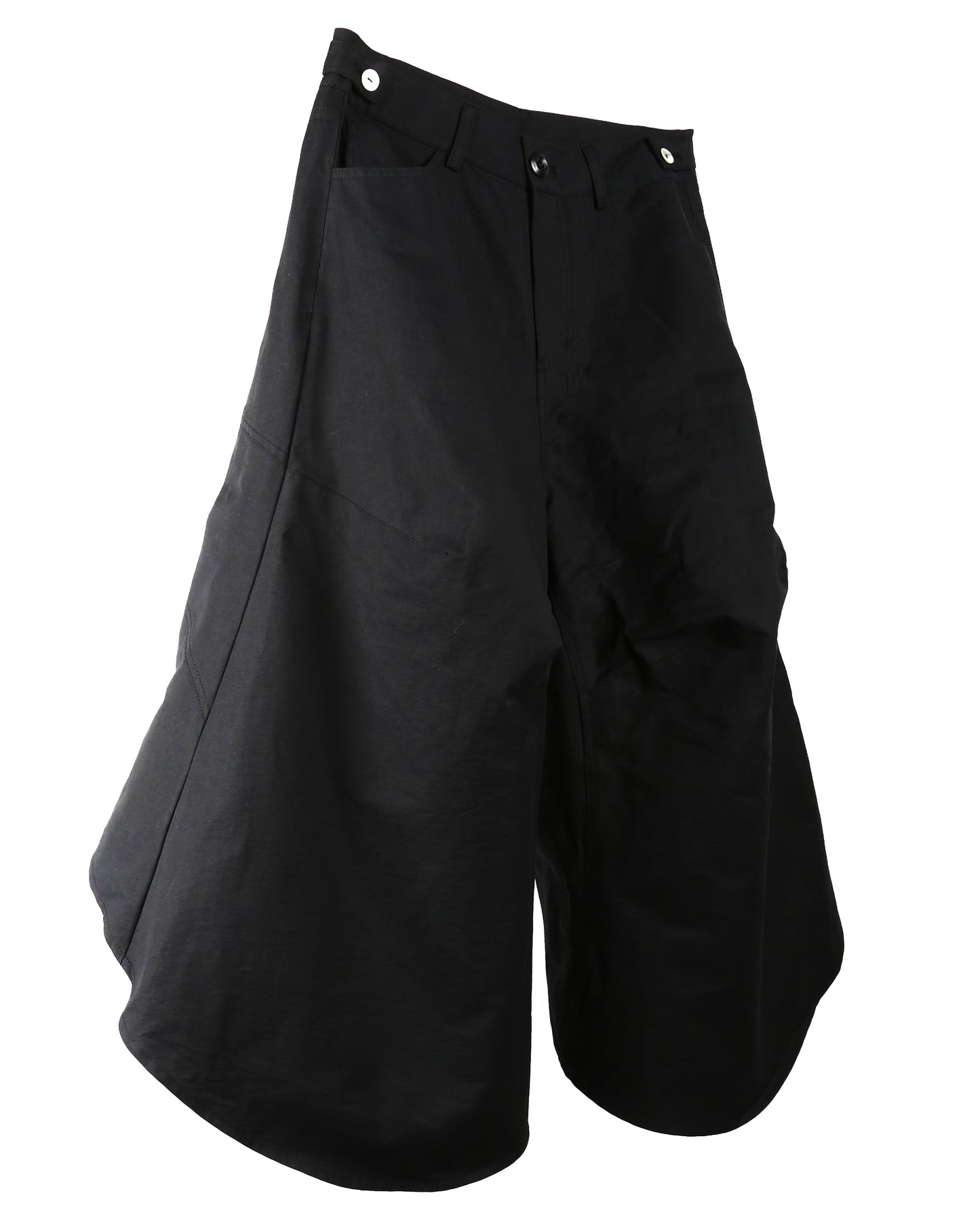 aenrmous_OVER KNEE SHORTS (Black)
