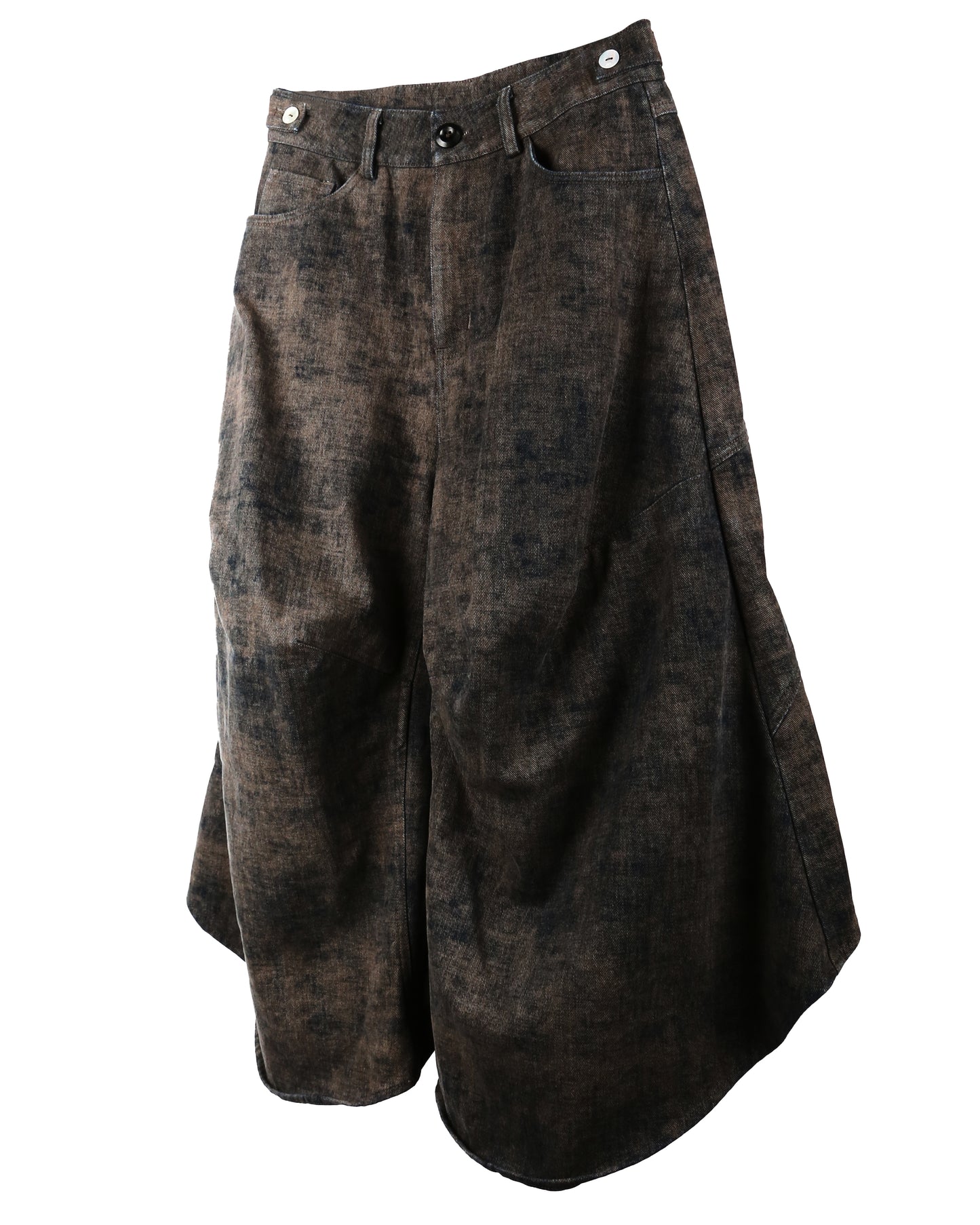 aenrmous_OVER KNEE SHORTS (Denim)