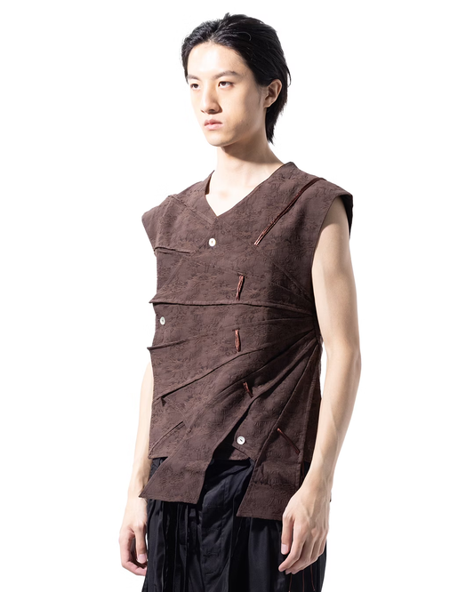 aenrmous_NISSIN VEST (Brown)
