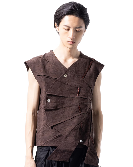 aenrmous_NISSIN VEST (Brown)