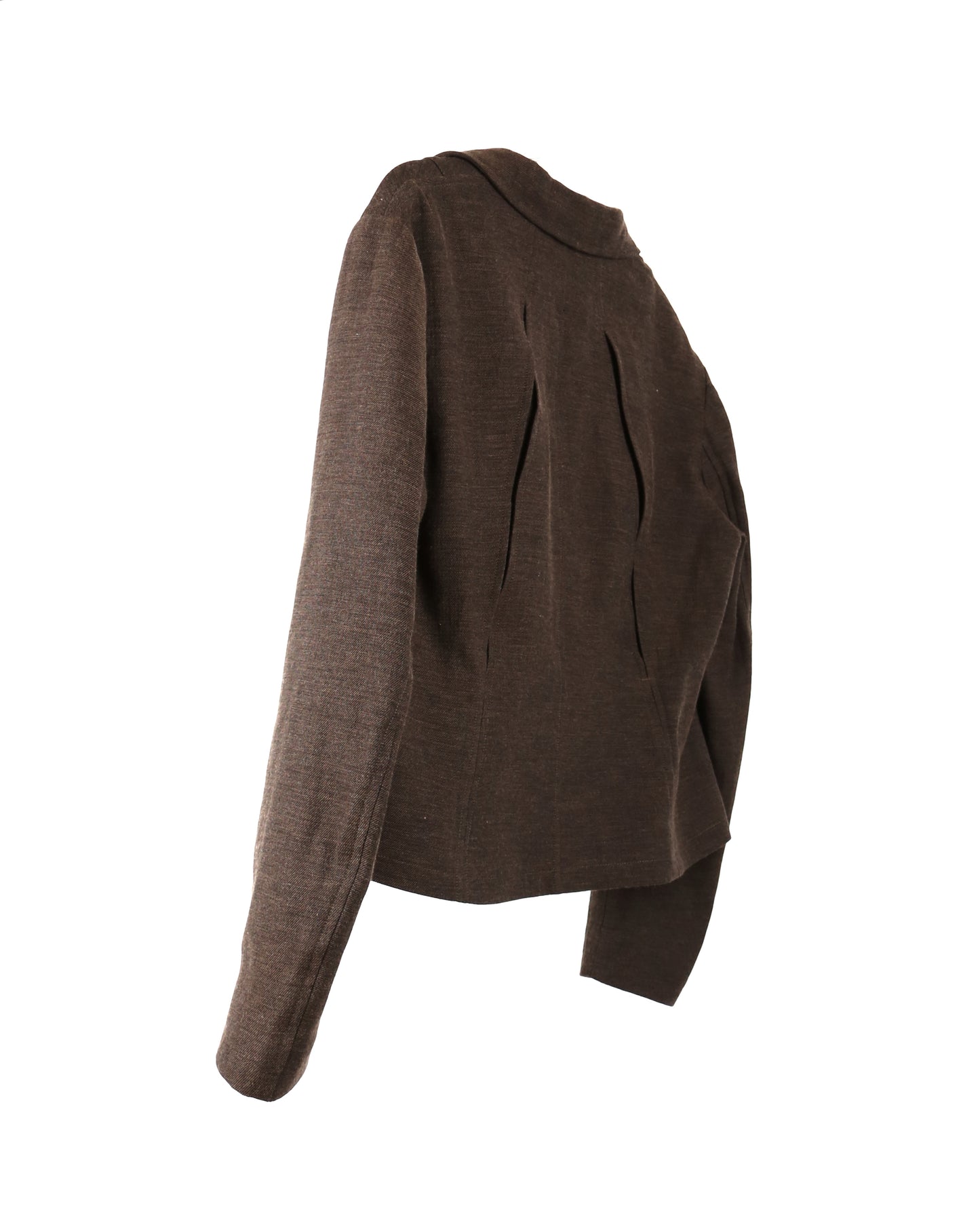 aenrmous_LINELLAE BLAZER (Brown)