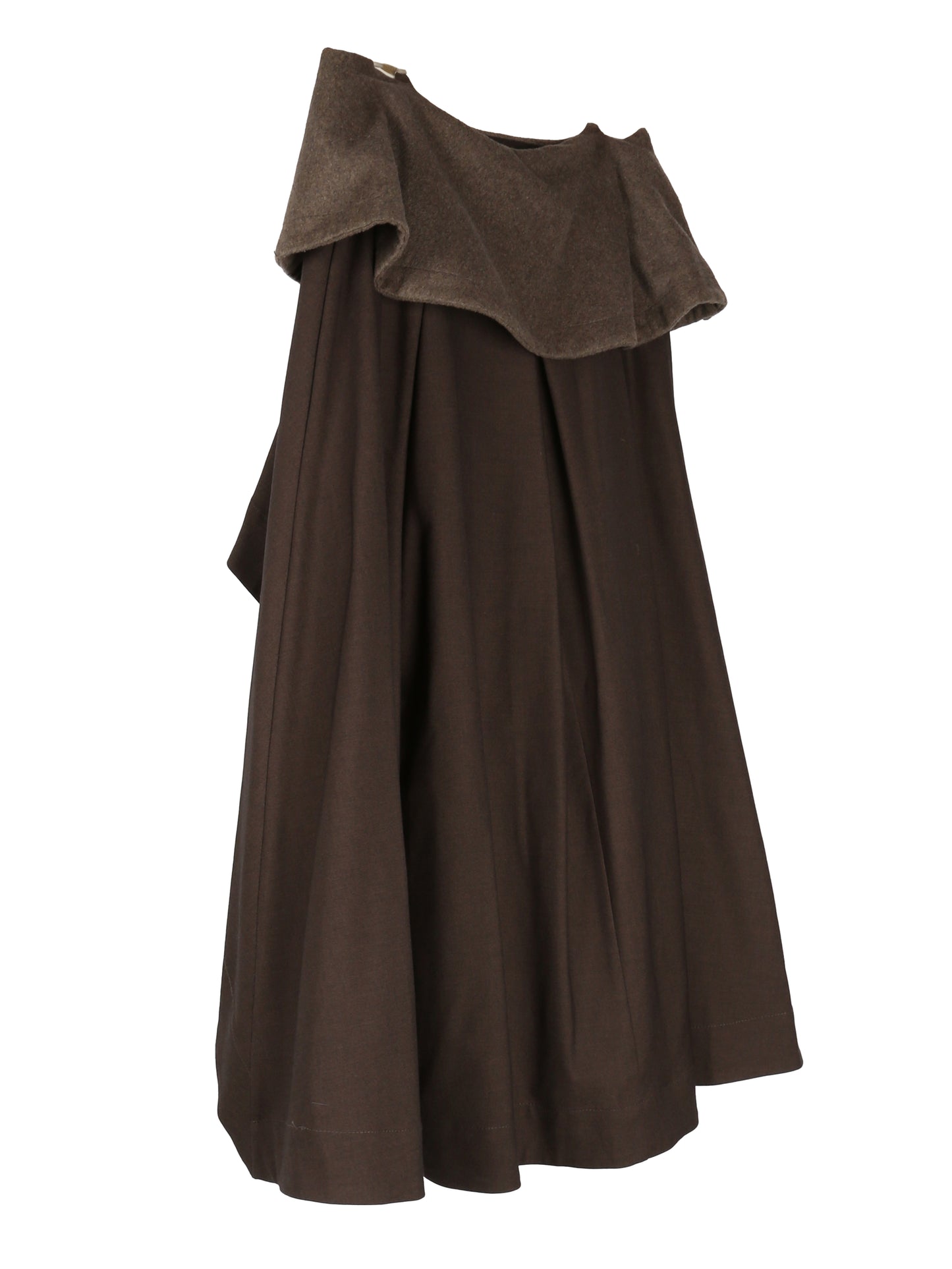 aenrmous_CASCADE SKIRT (Brown)