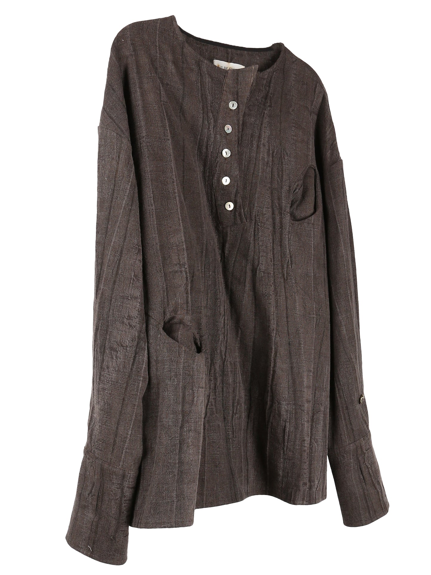 aenrmous_PRIMAL BOHO SHIRT (Brown)