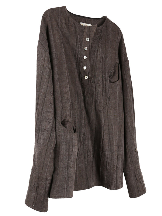 aenrmous_PRIMAL BOHO SHIRT (Brown)